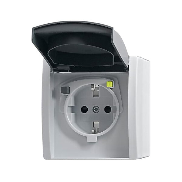 Busch-Jaeger FI-SCHUKOMAT Einsatz grau AP IP44 3120 EWB-53